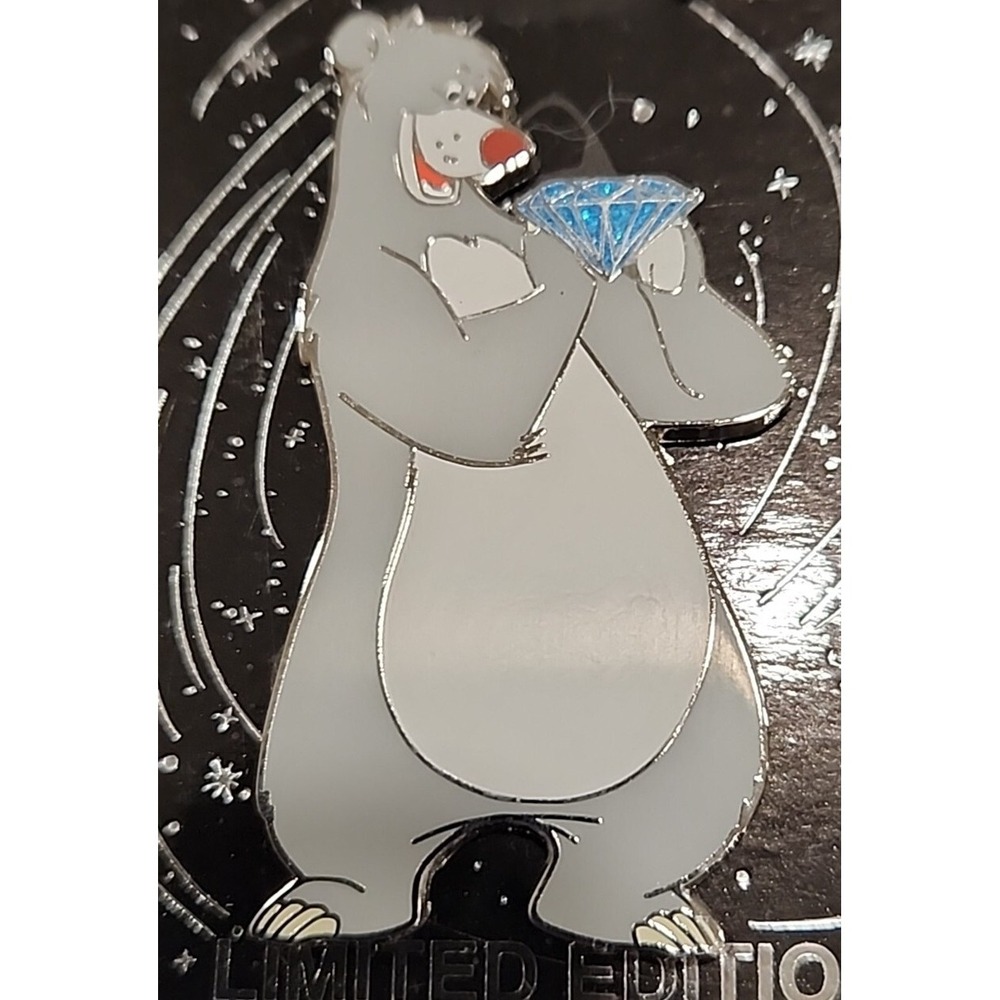 Disney Pin Jungle Book Baloo Bear WDI Cast Exclusive 70th diamond LE 250 116933 - Picture 2 of 3